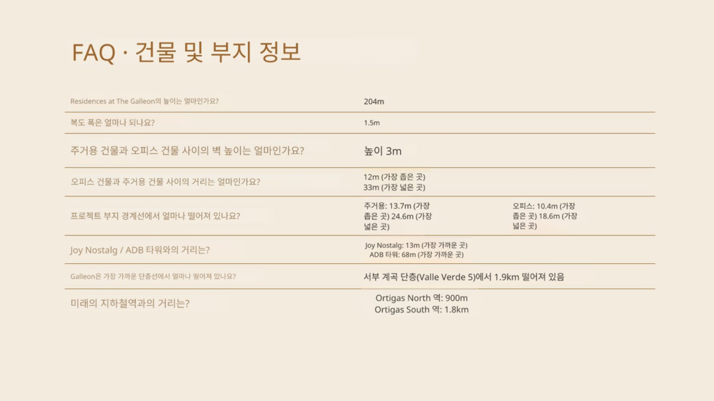 올티가스 Residences at The Galleon 분양