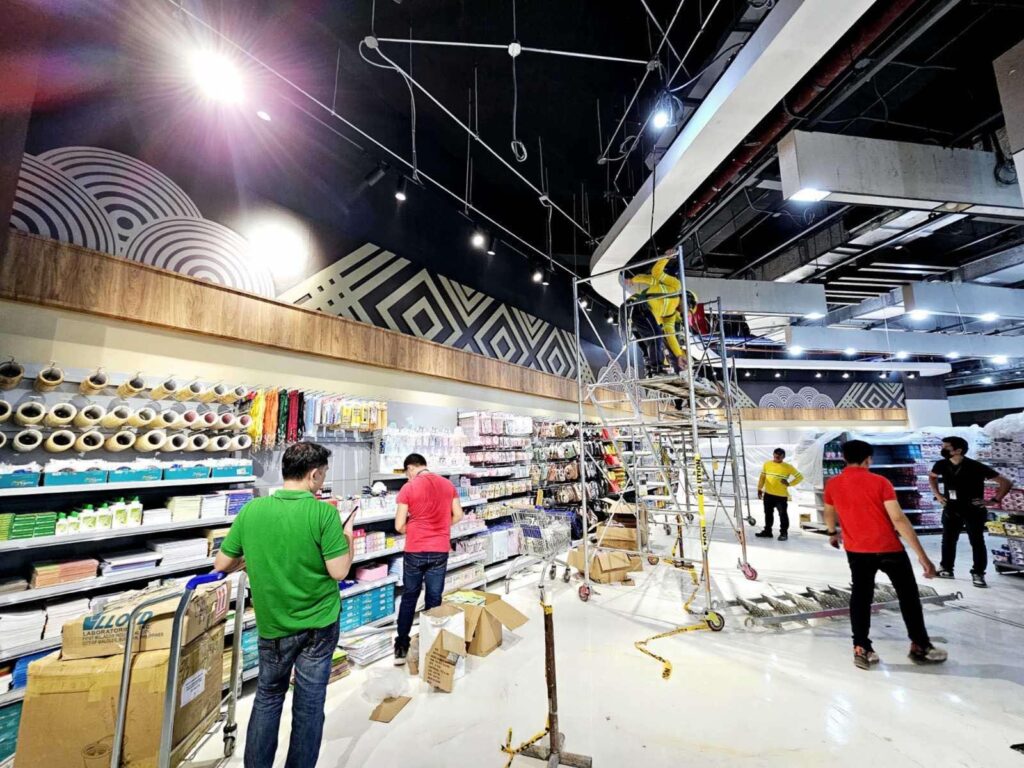 필리핀 인테리어 다바오 NCCC 몰 마아 지점 11,000sqm 슈퍼마켓 인테리어 | 전문 상업시설 시공
